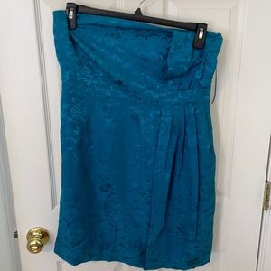 NWOT Tibi Teal Blue Silk Dress sz 12 NWOT